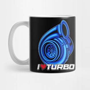 I Love Turbo (Electric Blue) Mug